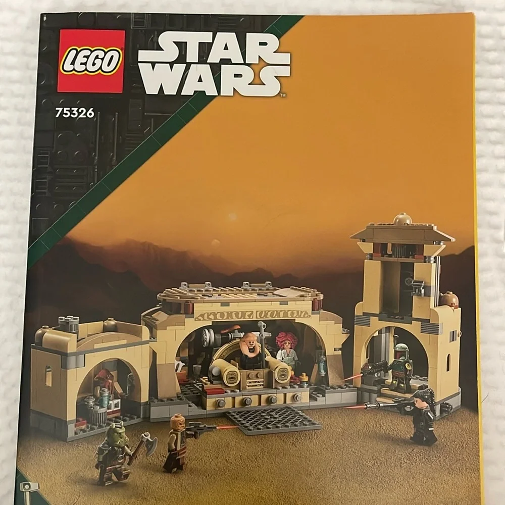 LEGO 75326 Boba Fett's Throne Room Manual Only And Sticker See photos for wear